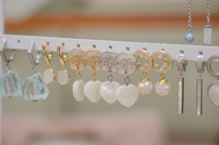 A variety of custom handmade jewelry. A variety of custom necklaces, bracelets, earrings and rings.