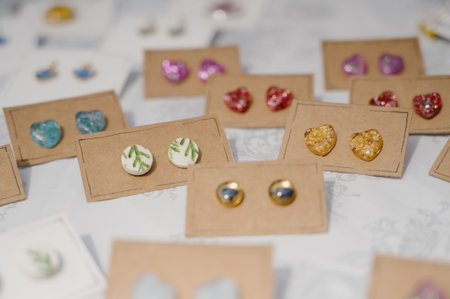 A variety of custom handmade jewelry. A variety of custom necklaces, bracelets, earrings and rings.
