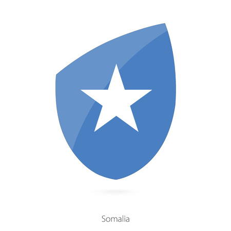 Flag of Somalia. Somalian Rugby flag. Vector Illustration.のイラスト素材