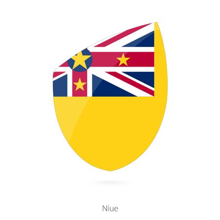 Flag of Niue. Vector Illustration.のイラスト素材
