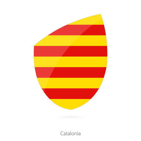 Flag of Catalonia. Vector Illustration.のイラスト素材