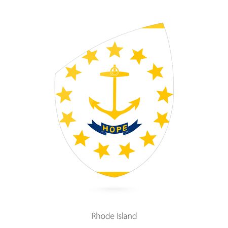 Flag of Rhode Island. Vector Illustration.のイラスト素材