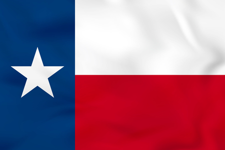 Texas waving flag. Texas state flag background texture.Vector illustration.のイラスト素材