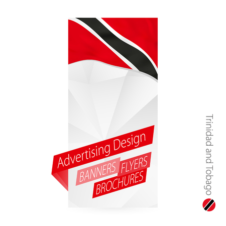 Vector abstract banner template for Trinidad and Tobago.のイラスト素材