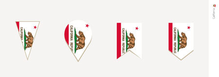 California flag in vertical design, vector illustration.のイラスト素材