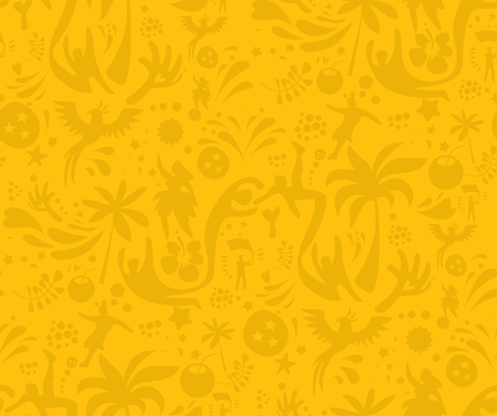 Seamless sports yellow  pattern, abstract football vector background. Seamless Pattern included in swatch.のイラスト素材