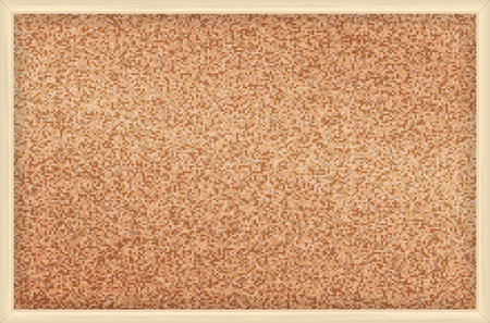 Vector illustration of Blank Cork board with wooden frame. Vector board.のイラスト素材