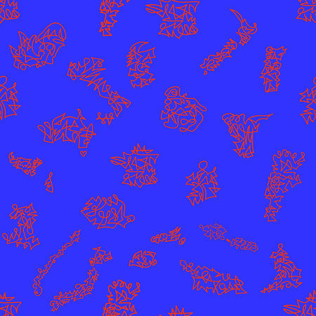 Abstract map contour pattern, maps of rugby 2023 participants. Abstract vector pattern.のイラスト素材