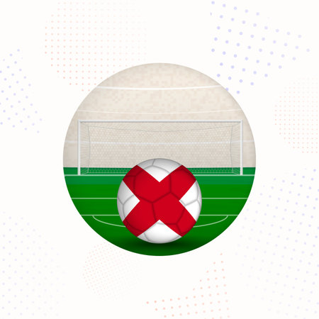 Alabama Flag Football Image for Sports Promotions, Alabama Soccer Ball Ready for Kickoff. Perfect for sports-related designs, football tournaments, and national team concepts.のイラスト素材