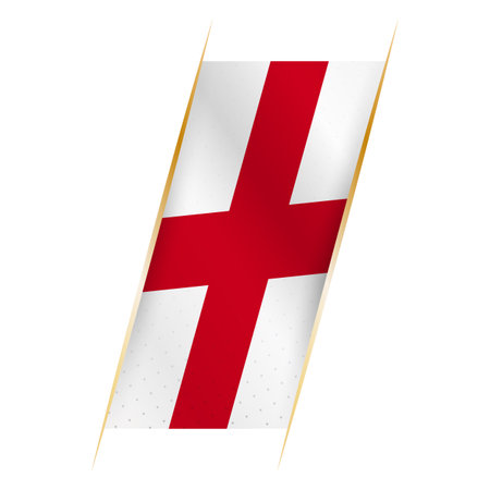 Alabama flag in the form of a banner with waving effect and shadow. Modern vector design.のイラスト素材