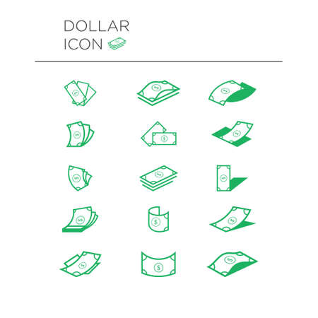 flat dollar icon web paymentのイラスト素材