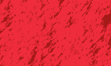 Red grunge texture. Distress urban used texture. Brushed paint cover. Renovate wall scratched backdrop. Empty aging design element. EPS10 vectorのイラスト素材