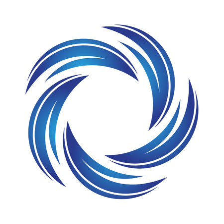 Water Wave Logo Template vector icon Oil, gas and energy  concept