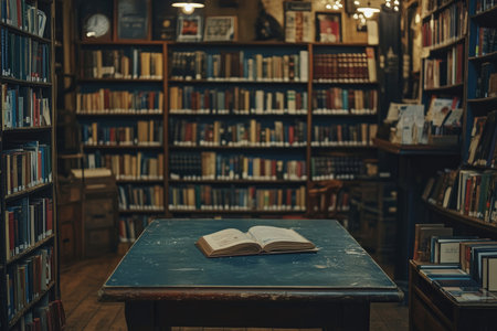 bookshop background with table in foreground --ar 3:2 --stylize 250 --v 6.1 Job ID: 630d0982-ced2-4f56-8f3b-cd330714b269の素材