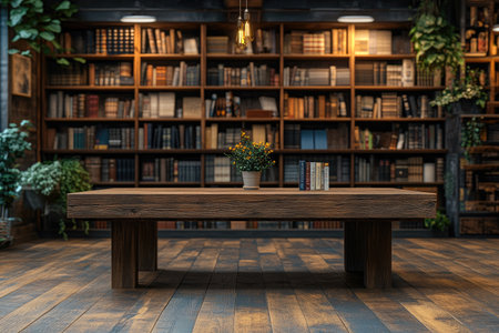 bookshop background with table in foreground --ar 3:2 --stylize 250 --v 6.1 Job ID: d7058a6d-6c7c-4b43-863b-587100426243の素材