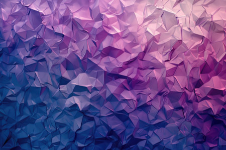 A digital illustration of a geometric abstract background in shades of blue and purple.の素材