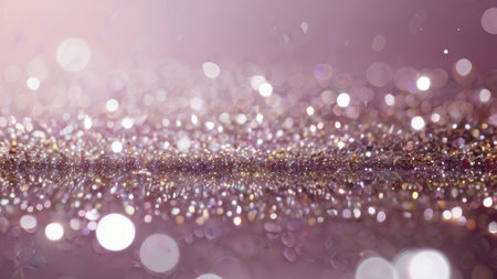 Abstract bokeh background with glitter defocused lights and stars.の素材