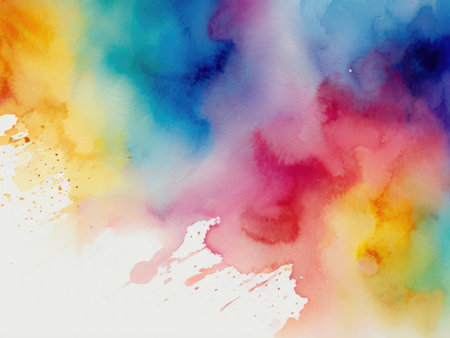 Abstract watercolor background. Hand-painted background. Illustration.の素材
