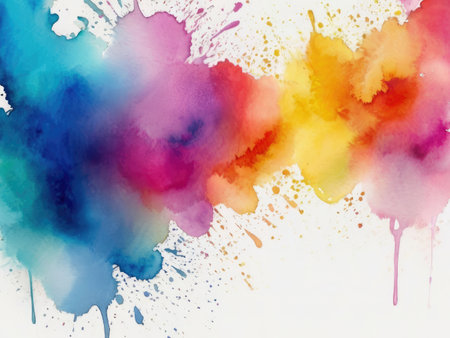 Abstract watercolor background. Hand-painted background. Illustration.の素材