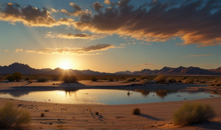 Sunset in the Valley of Fire State Park, Nevada, USAの素材