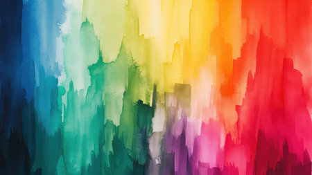 Abstract colorful watercolor for background. Digital art painting. Texture paper.の素材