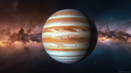 Planets, stars and galaxies in outer space showing the beauty of space exploration.の素材