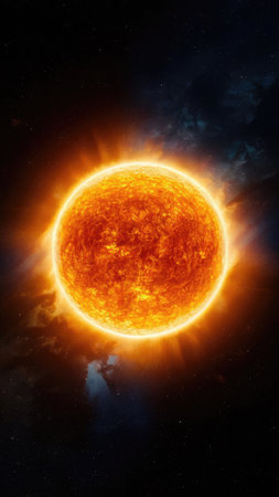 Solar System - Sun. Solar system in the universe. Elements of this image furnished by NASAの素材