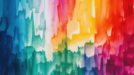 Abstract colorful watercolor hand paint on white paper background, Creative Design Templatesの素材
