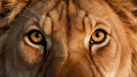 Close-up portrait of a lioness (Panthera leo)の素材