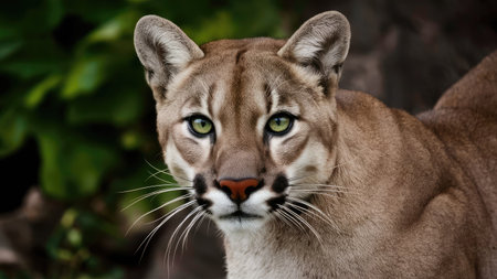 Puma (Puma concolor), also known as the mountain lion. Wildlife animal.の素材