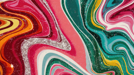Colorful marbling pattern for fabric,tile design. background textureの素材