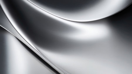 abstract metallic background with some smooth lines in it (3d render)の素材