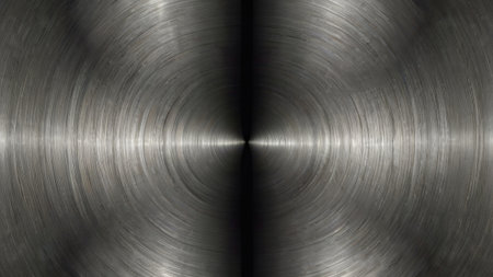 Metal texture of brushed steel plate. Abstract background and texture for design.の素材