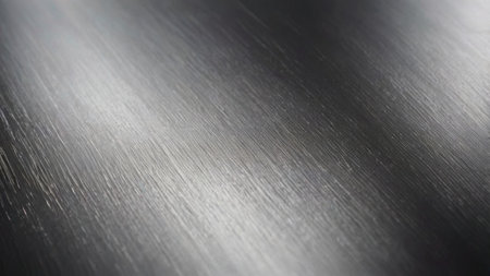 Stainless steel texture background. Texture of metal with scratches.の素材