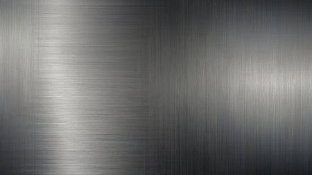 Metal background or texture of brushed steel plate with reflections Iron plate and shinyの素材