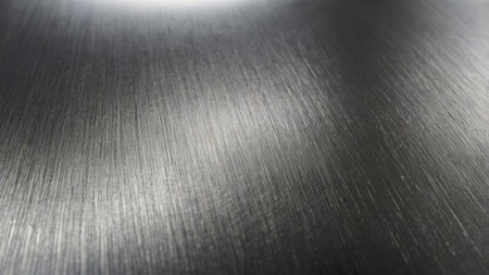 black metal texture background, closeup of brushed steel surface, wide photoの素材