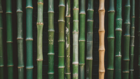 bamboo wall background - vintage filter and light leak effect style picturesの素材
