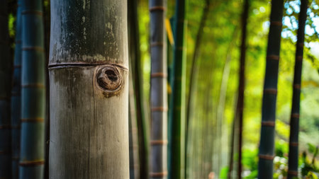 Bamboo forest in Kyoto, Japan. Shallow depth of field.の素材