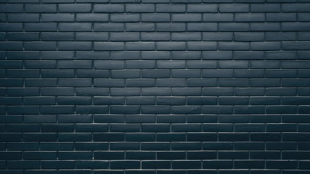 Background of dark blue brick wall texture. Abstract background for design.の素材