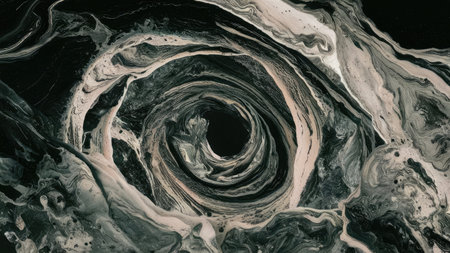 Marble abstract acrylic background. Marbling artwork texture. Agate ripple pattern. Gold powder.の素材