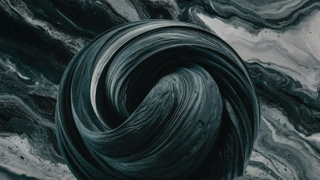 Abstract art background. Liquid marble texture. Acrylic painting on canvas. Mixed media.の素材