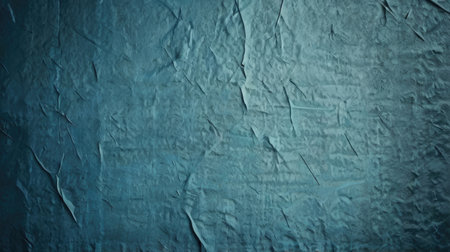 Old grunge textured paper background. Blue crumpled paper textureの素材