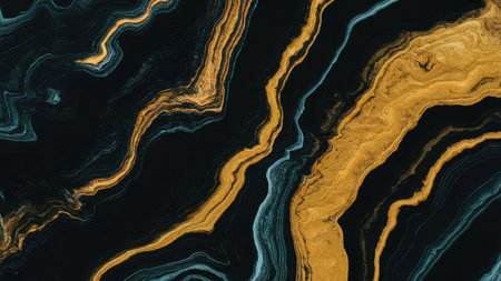 Marble texture background. Marbling artwork for design. Agate ripple pattern. Gold powder.の素材