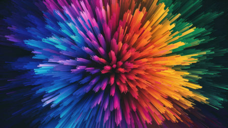 abstract multicolored background. 3d rendering, 3d illustration.の素材