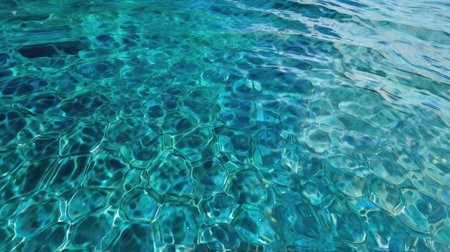 abstract background of rippled water surface in a swimming poolの素材