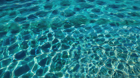 blue water in the sea as a background, closeup of photoの素材