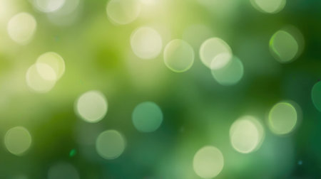 green bokeh background from nature under tree shade and bright sunの素材