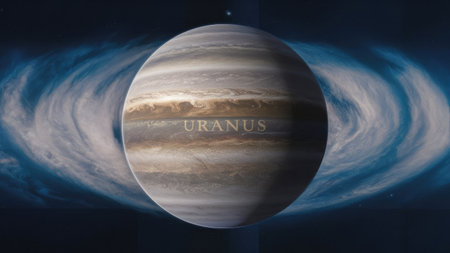 Jupiter planet in outer space, 3d render. Space backgroundの素材