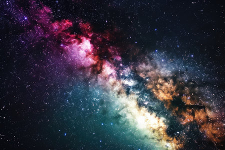 An image of the Milky Way galaxy, perfect for your astronomy designs.の素材