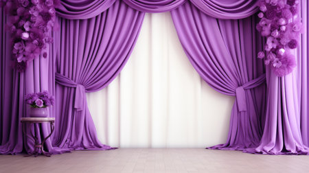This picture is very suitable for wedding backgrounds for your creative projects with a purple color ambiance.の素材